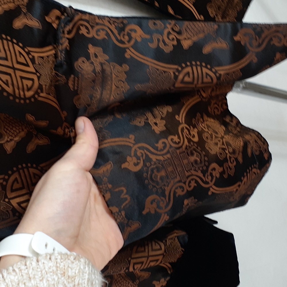 Kamis reversible jacket gold and black Lemay Black Velvet size medium - Picture 4 of 11